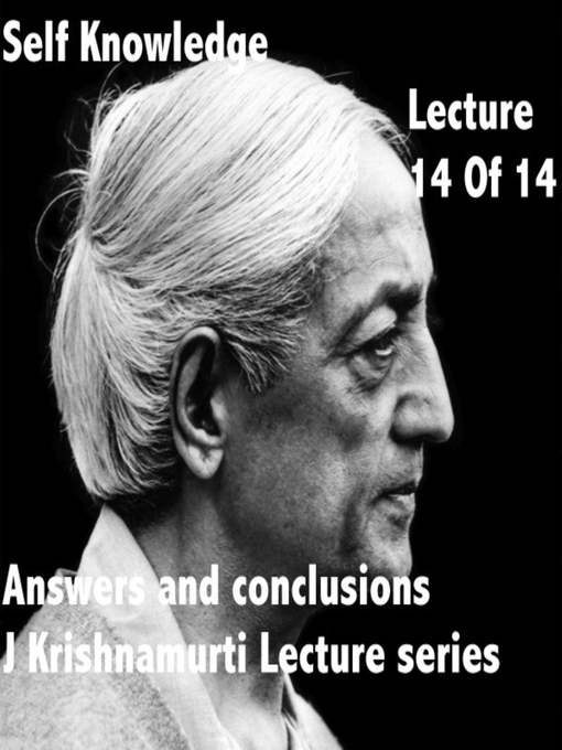 Cover image for J Krishnamurti Lectures Series Ojai, Volume 14